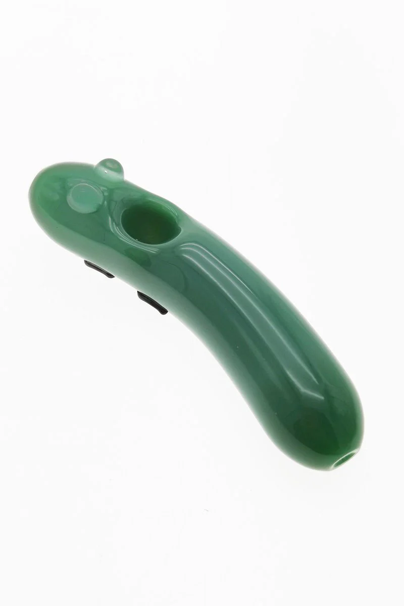 4.50" Dry Spoon Pipe w/ Pickle Body (66g) Carb Hole: Center - Image 3