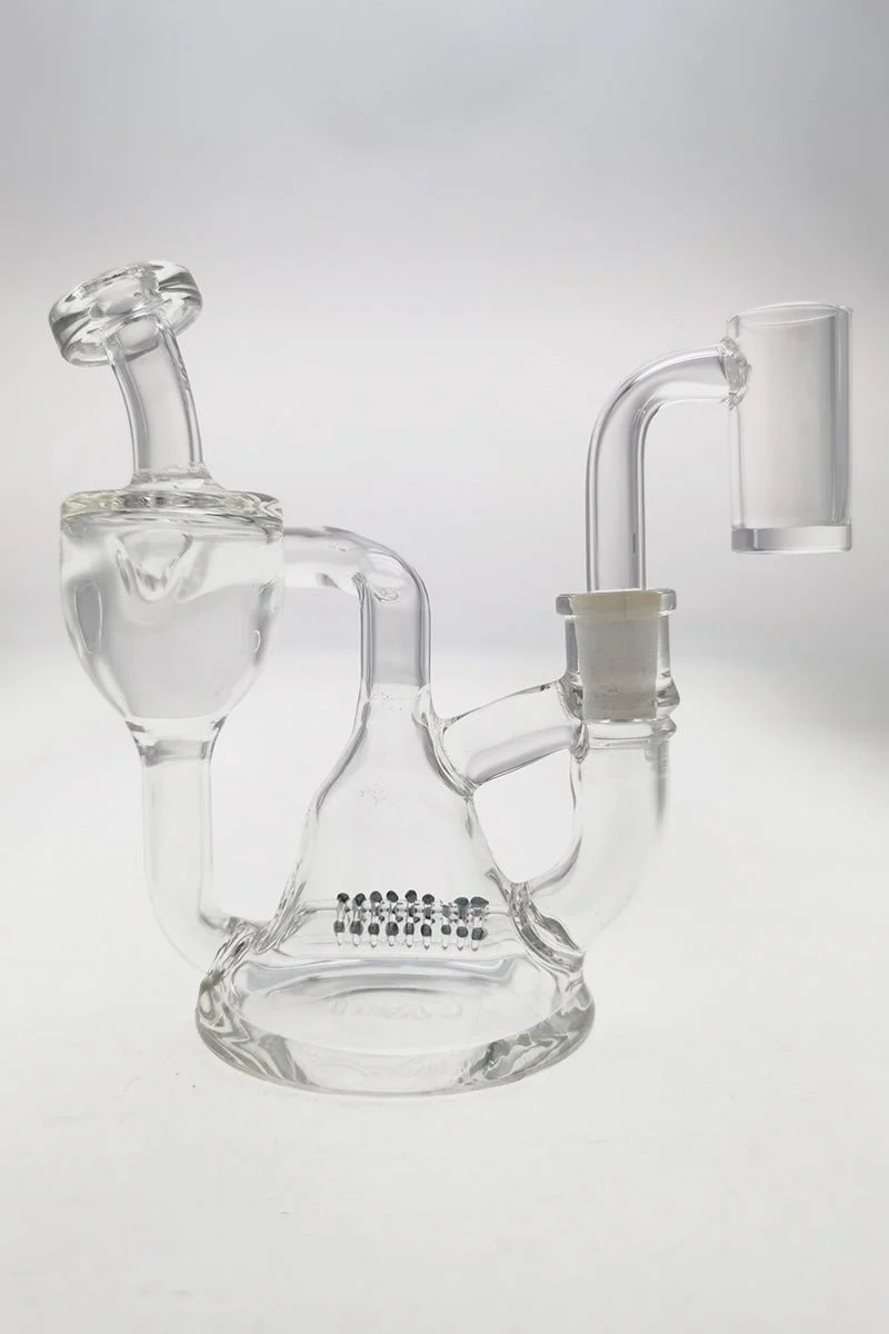 TAG - 4.5" Mini Fixed Showerhead Bellow Base Recycler Dab Rig - Image 22