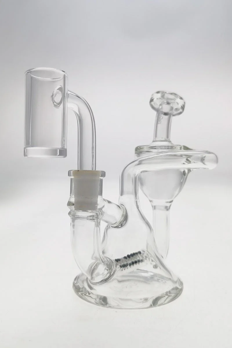 TAG - 4.5" Mini Fixed Showerhead Bellow Base Recycler Dab Rig - Image 23