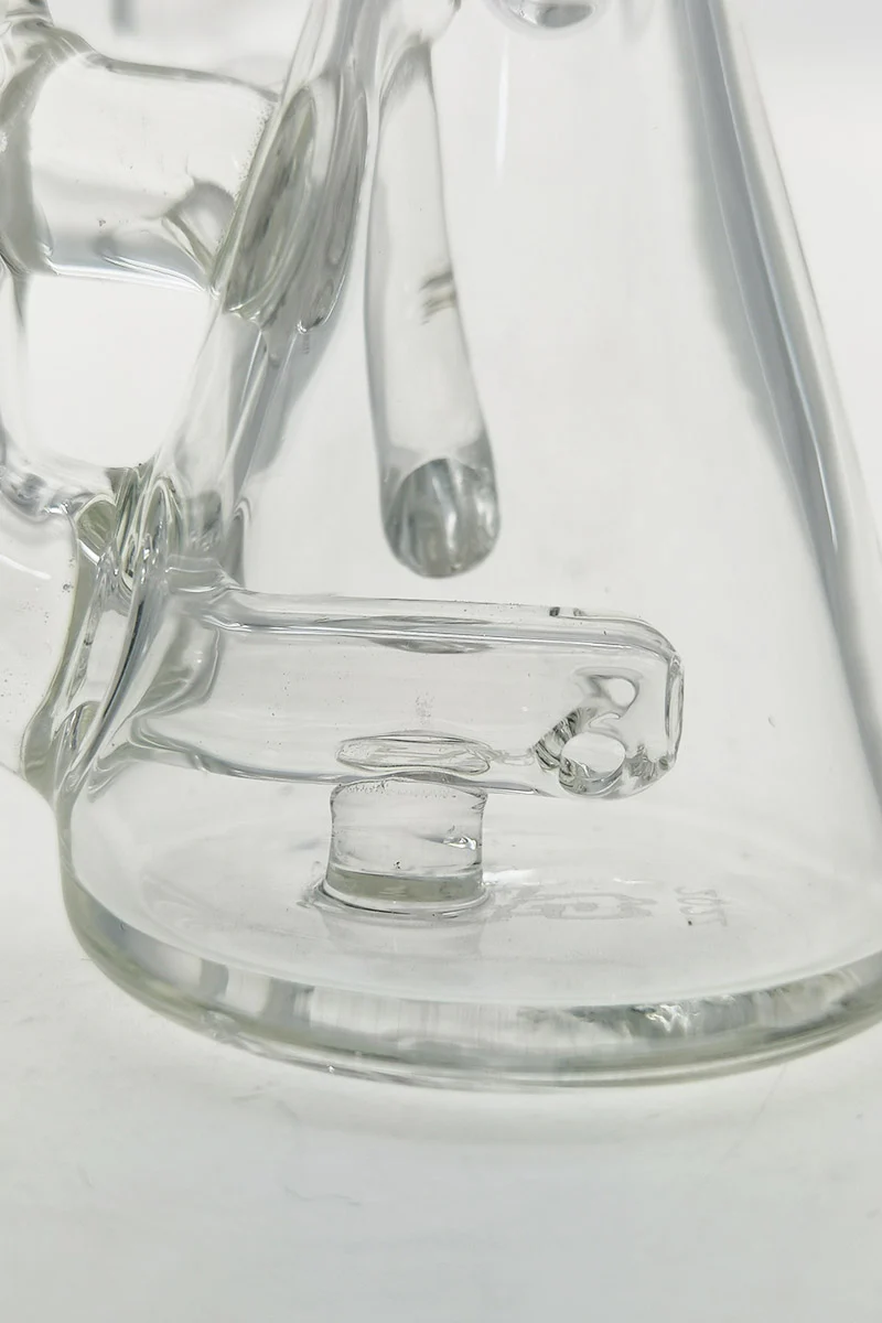 TAG - 4.25" Pendant Rig w/ Inline Diffuser Dab Rig (10MM Female) Wavy Laser Engraved Logo - Clear - Image 11