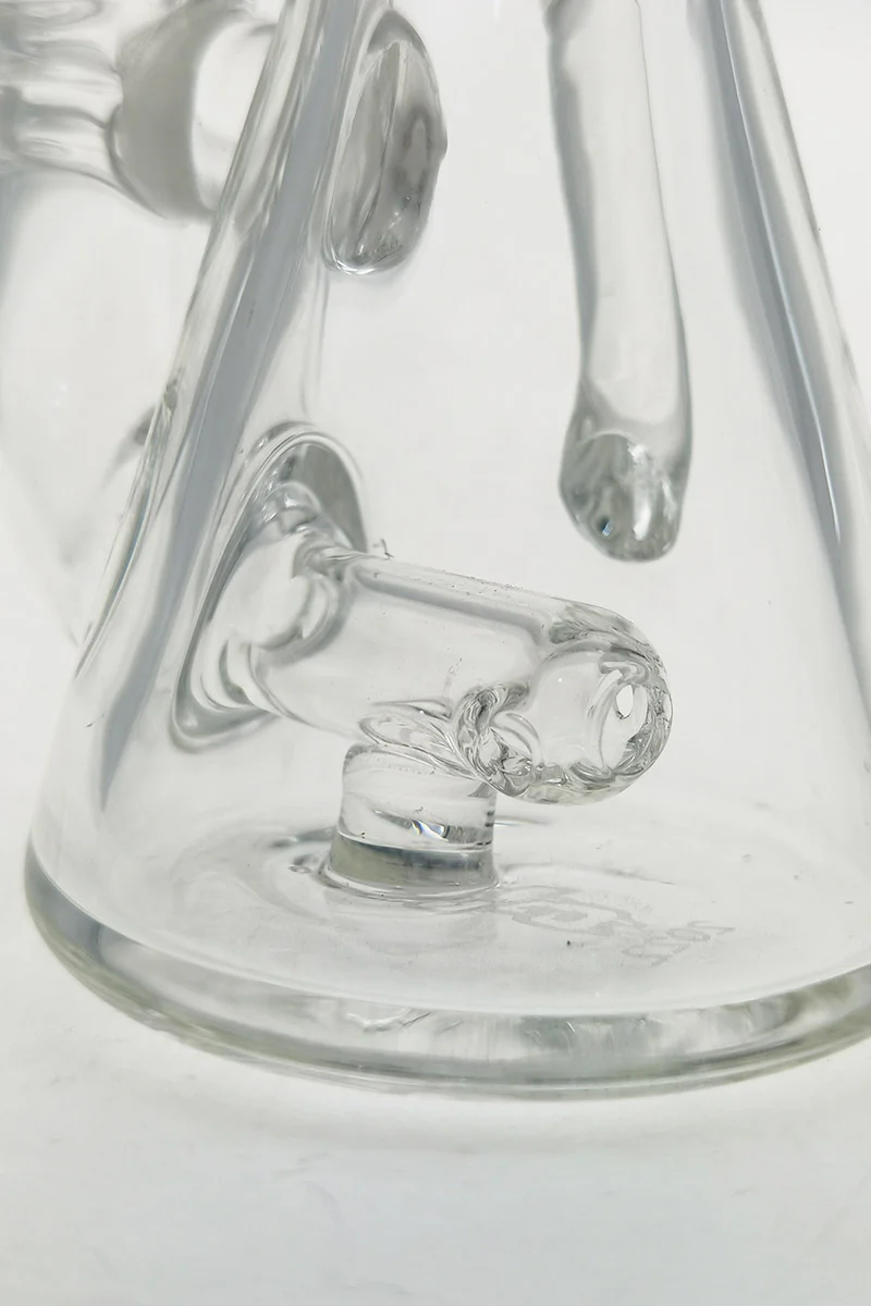 TAG - 4.25" Pendant Rig w/ Inline Diffuser Dab Rig (10MM Female) Wavy Laser Engraved Logo - Clear - Image 12