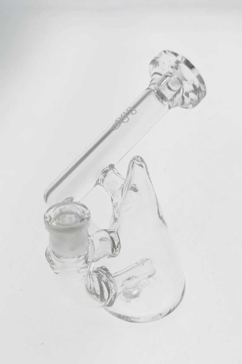 TAG - 4.25" Pendant Rig w/ Inline Diffuser Dab Rig (10MM Female) Wavy Laser Engraved Logo - Clear - Image 5