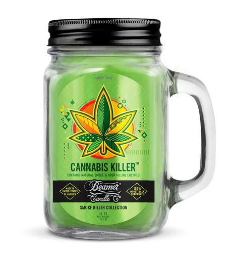 Beamer - Candle - 12oz Glass Mason Jar - W/Handle & Metal Lid - Image 6