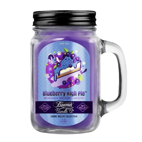 Beamer - Candle - 12oz Glass Mason Jar - W/Handle & Metal Lid - Image 9