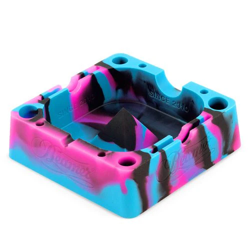 Beamer - Silicone Ashtray - W/ 10 Compartments - 4.75" x 4.75" x 1.5" - Random - Image 2