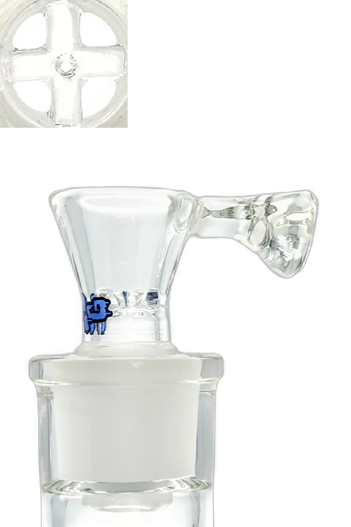 TAG - Built In Disc Screen Bong Slide Bowl Piece with Handle - Image 21