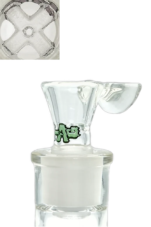 TAG - Built In Disc Screen Bong Slide Bowl Piece with Handle - Image 25