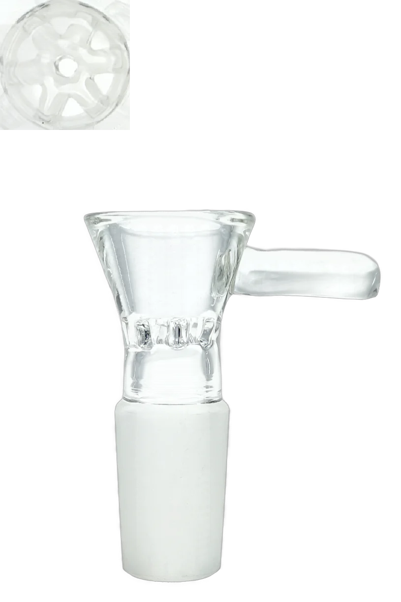 TAG - Built In Disc Screen Bong Slide Bowl Piece with Handle - Image 26