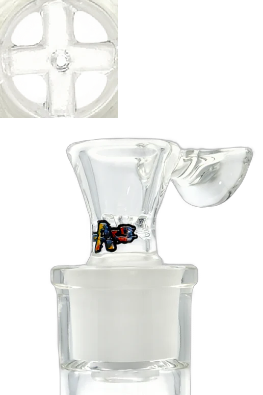 TAG - Built In Disc Screen Bong Slide Bowl Piece with Handle - Image 9