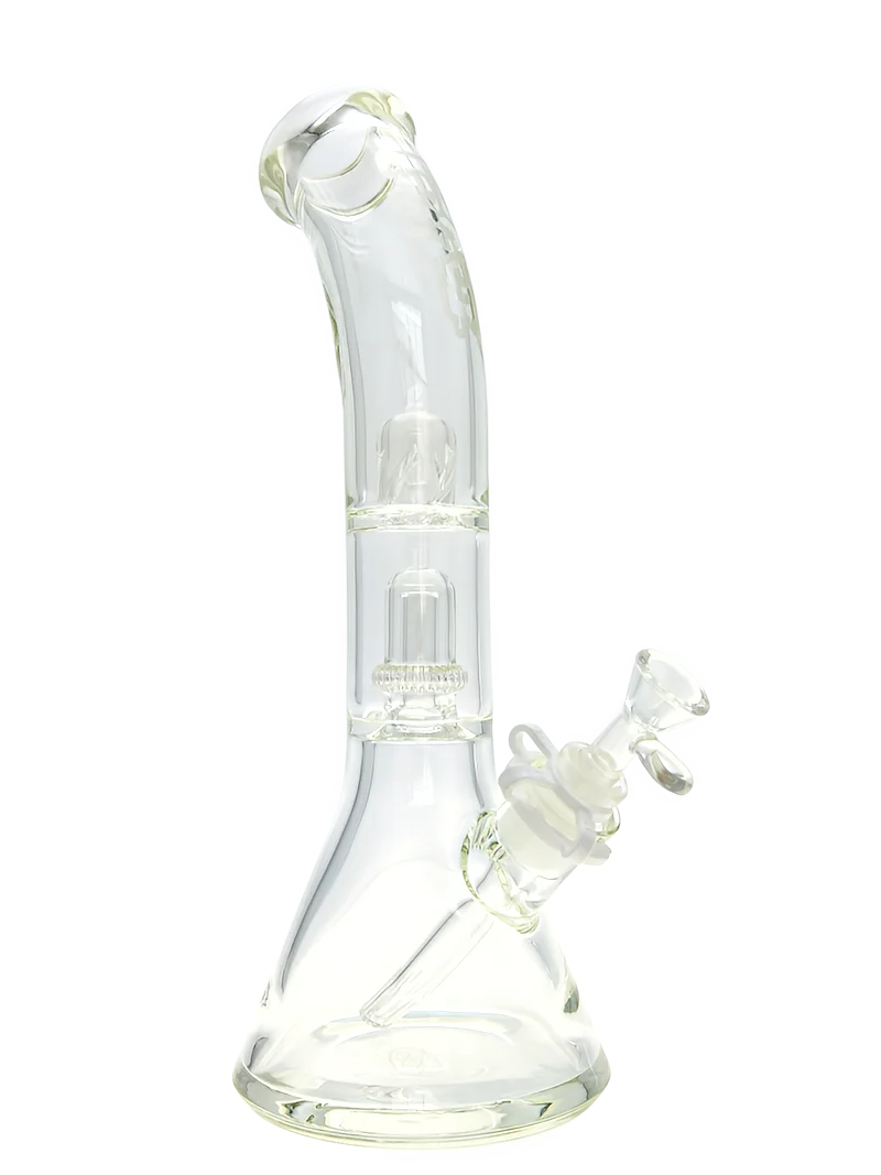 TAG - 14" Bent Neck Super Slit UFO Beaker Bong 50x7MM - 18/14MM Downstem (4.00") - Image 10