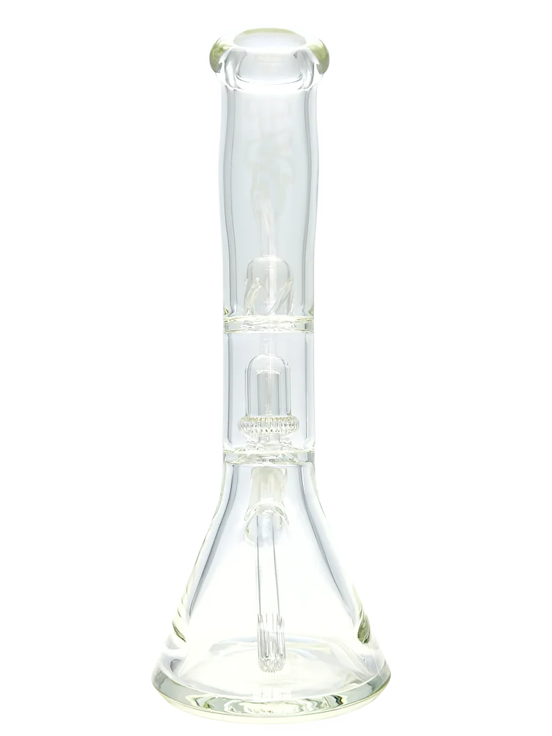 TAG - 14" Bent Neck Super Slit UFO Beaker Bong 50x7MM - 18/14MM Downstem (4.00") - Image 11