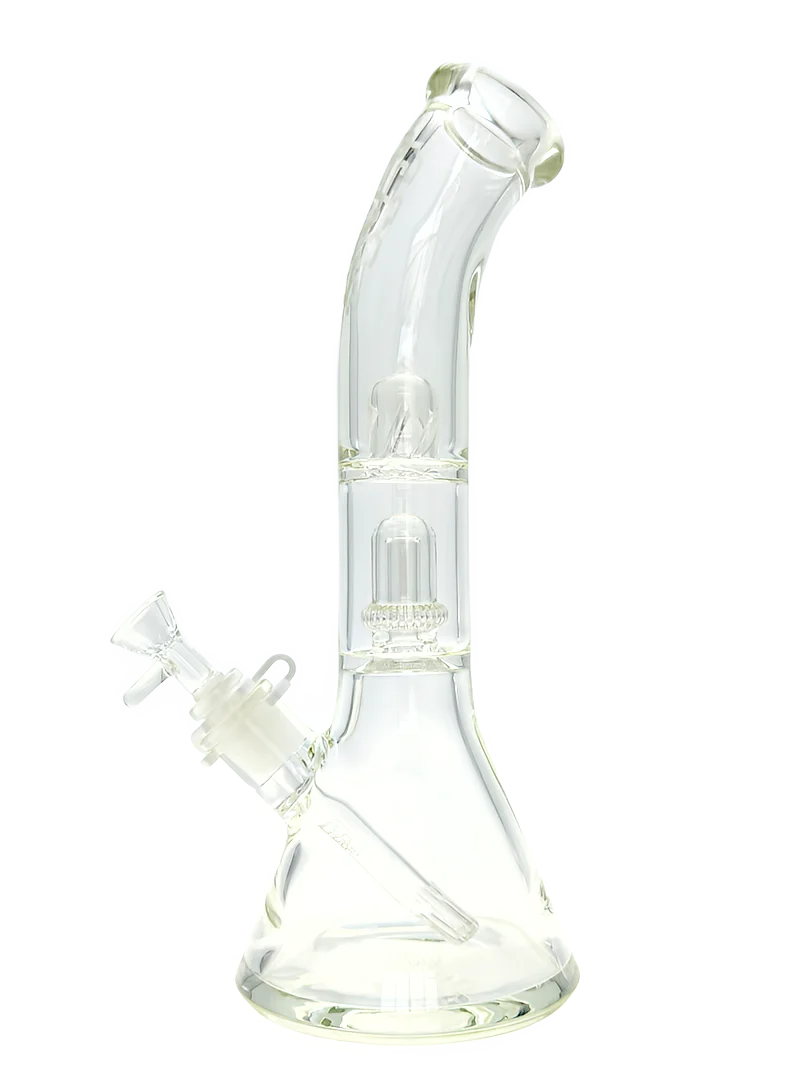 TAG - 14" Bent Neck Super Slit UFO Beaker Bong 50x7MM - 18/14MM Downstem (4.00") - Image 12