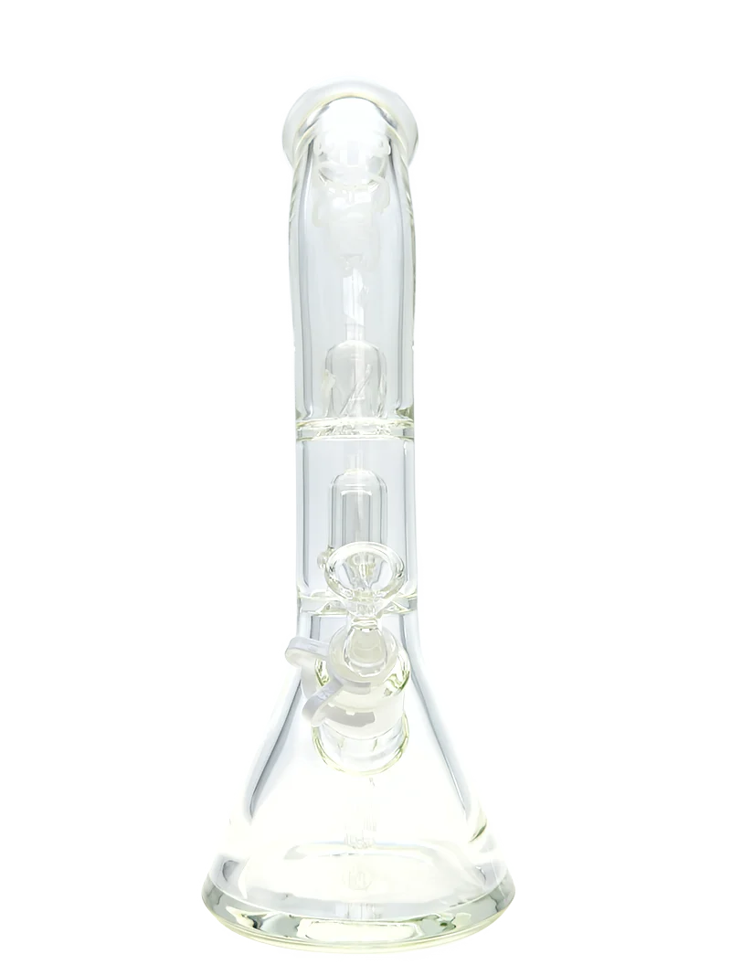 TAG - 14" Bent Neck Super Slit UFO Beaker Bong 50x7MM - 18/14MM Downstem (4.00") - Image 13