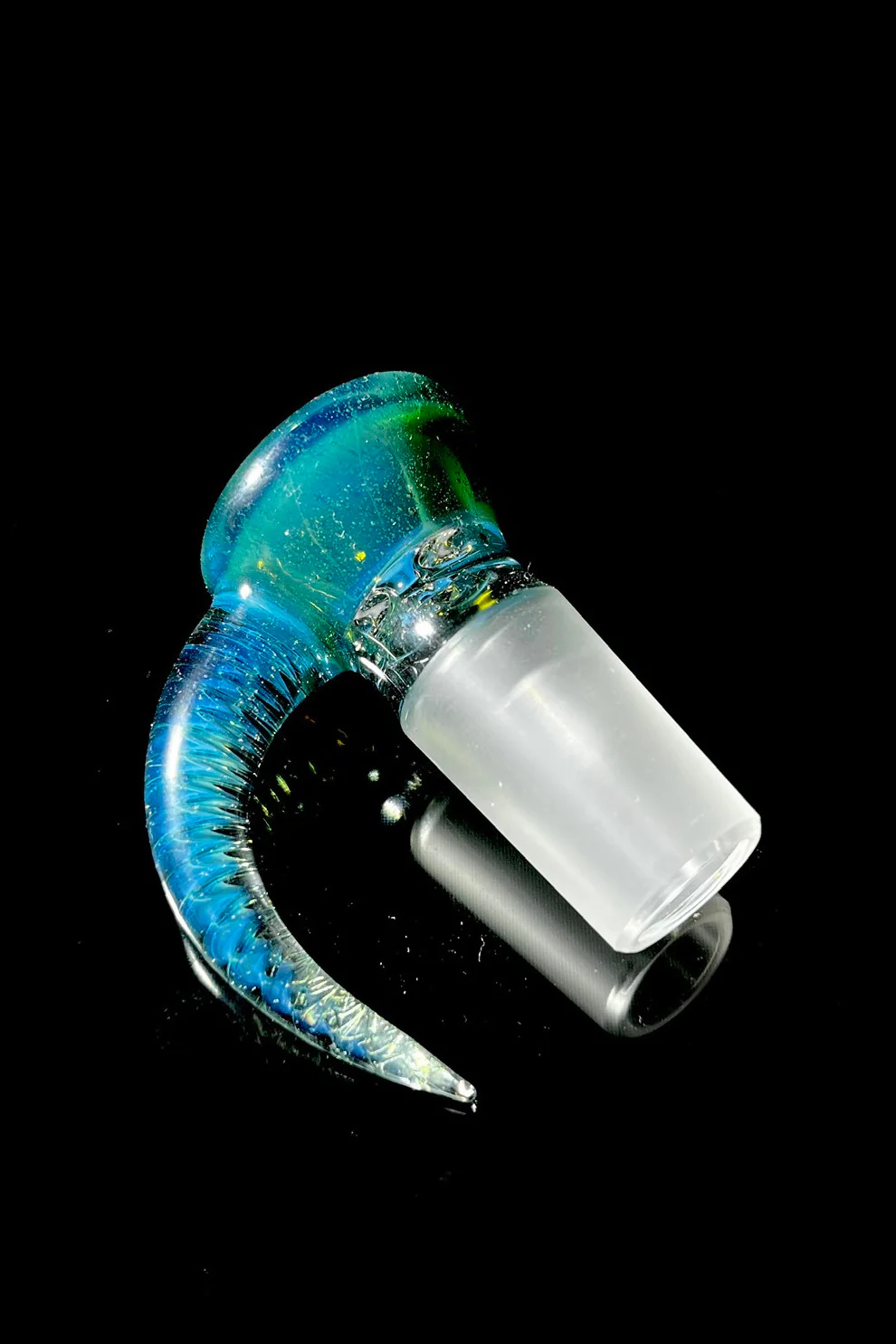 Moose Glass - 5 Hole Disc Screen Bong Slide Bowl Piece (18MM Male) (Accented) - Image 2