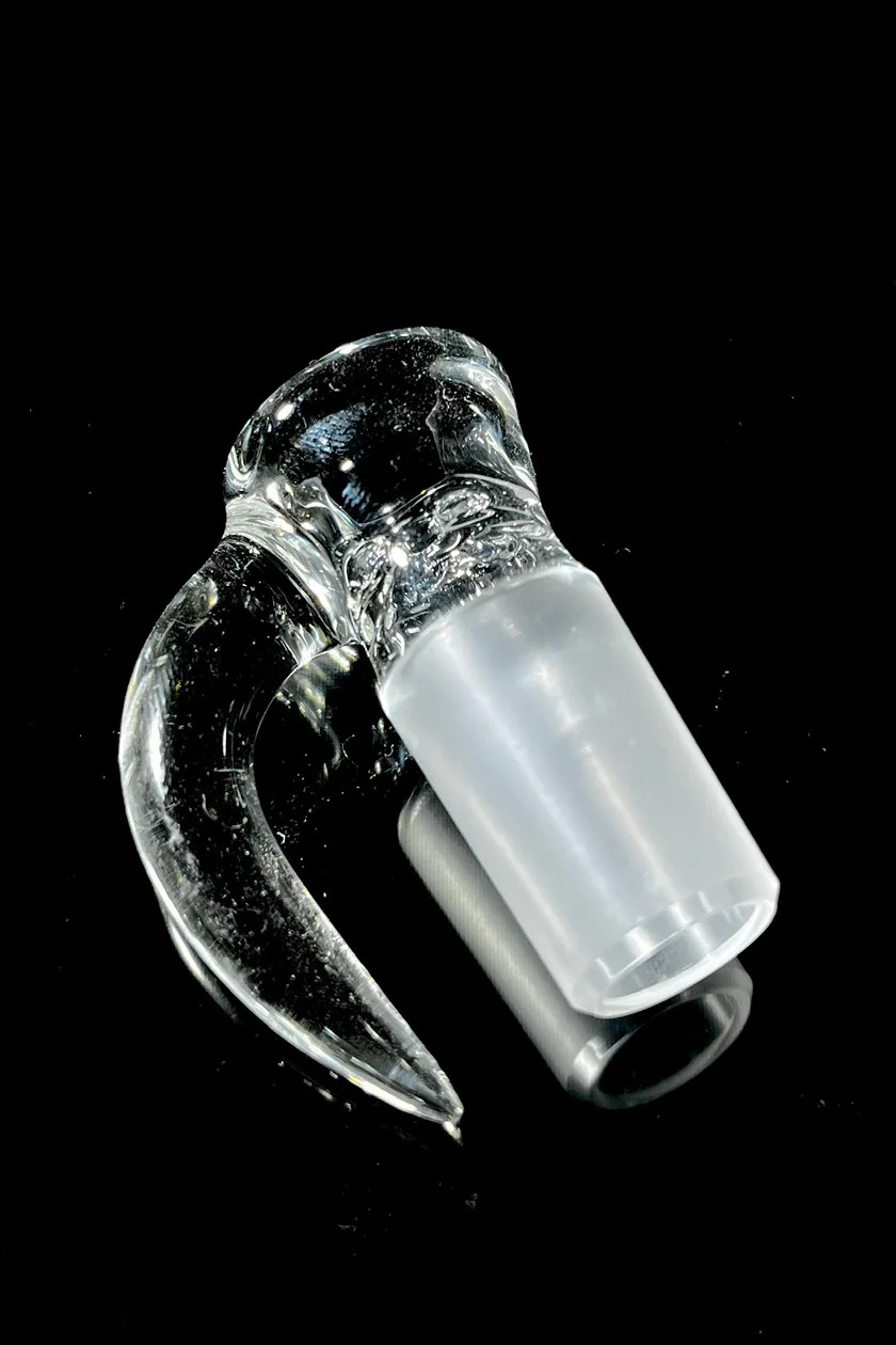 Moose Glass - 5 Hole Disc Screen Bong Slide Bowl Piece (18MM Male) (Clear) - Image 2