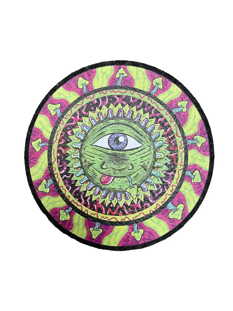 East Coasters - 10" HAPPY MUSHROOM Coaster Dab Mat