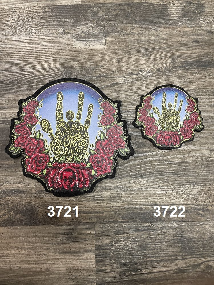 East Coasters - JERRY GARCIA HAND ROSE WREATH Coaster Dab Mat