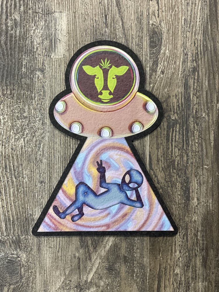 East Coasters - 11.25"x8.50" SPACE COW Coaster Dab Mat