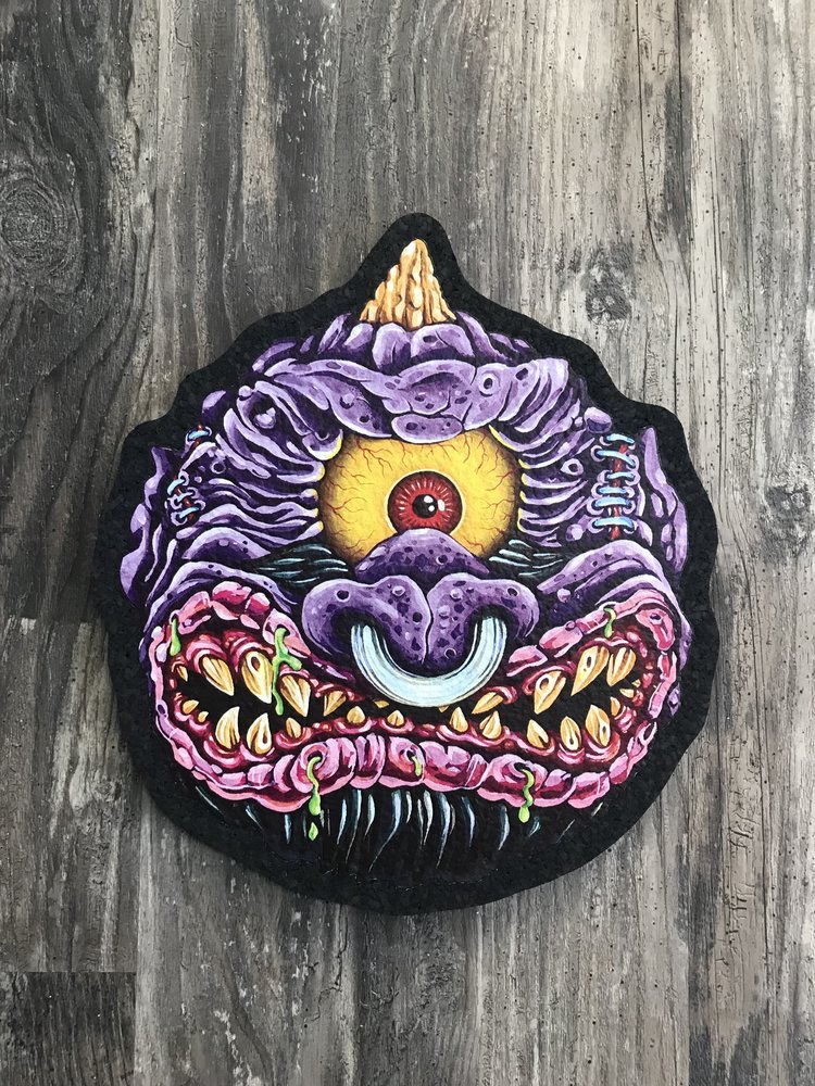 East Coasters - 11"x10" DIRK HAYS  - MUTANT CYCLOPS Coaster Dab Mat