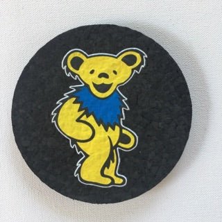 East Coasters - 5" Grateful Dead Dancing Bear Coaster Dab Mat (1 Chosen At Random) - Image 4