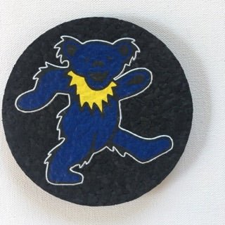 East Coasters - 5" Grateful Dead Dancing Bear Coaster Dab Mat (1 Chosen At Random) - Image 6
