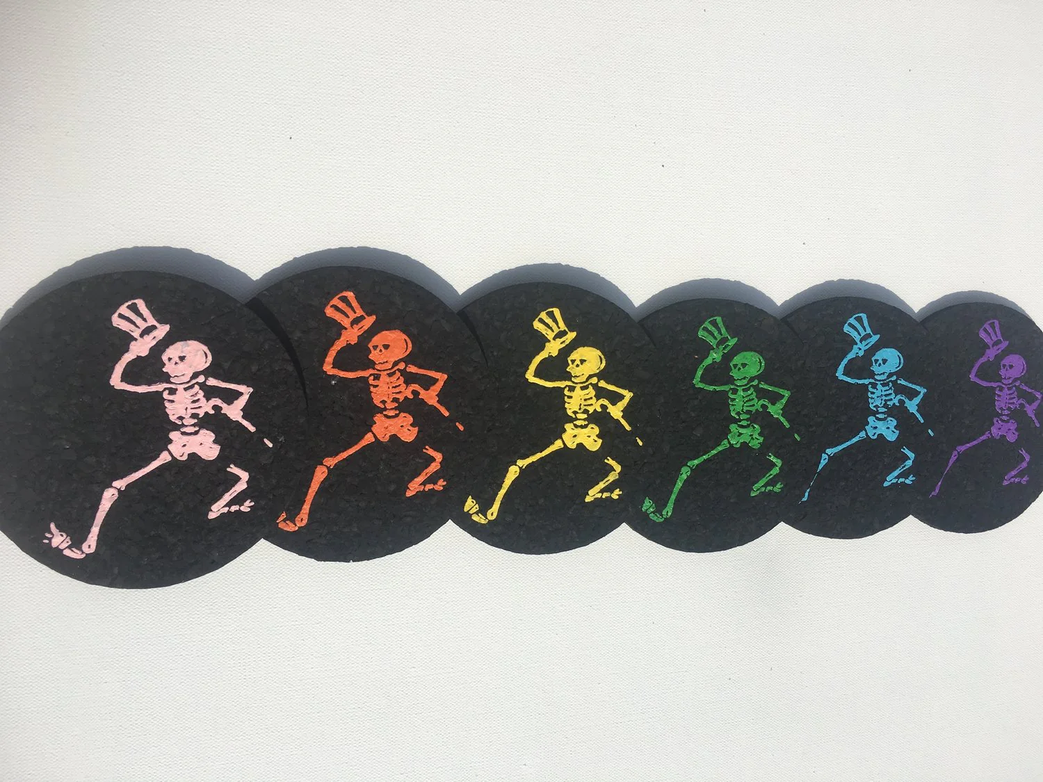 East Coasters - 5" Skeleton Coaster Dab Mat (1 Chosen At Random) - Image 2