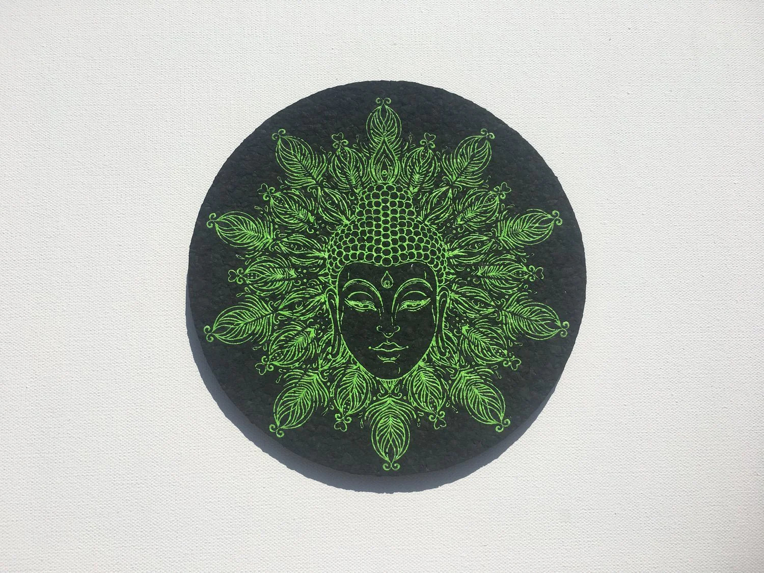 East Coasters - 8" Buddha Head Coaster Dab Mat (1 Chosen At Random) - Image 3