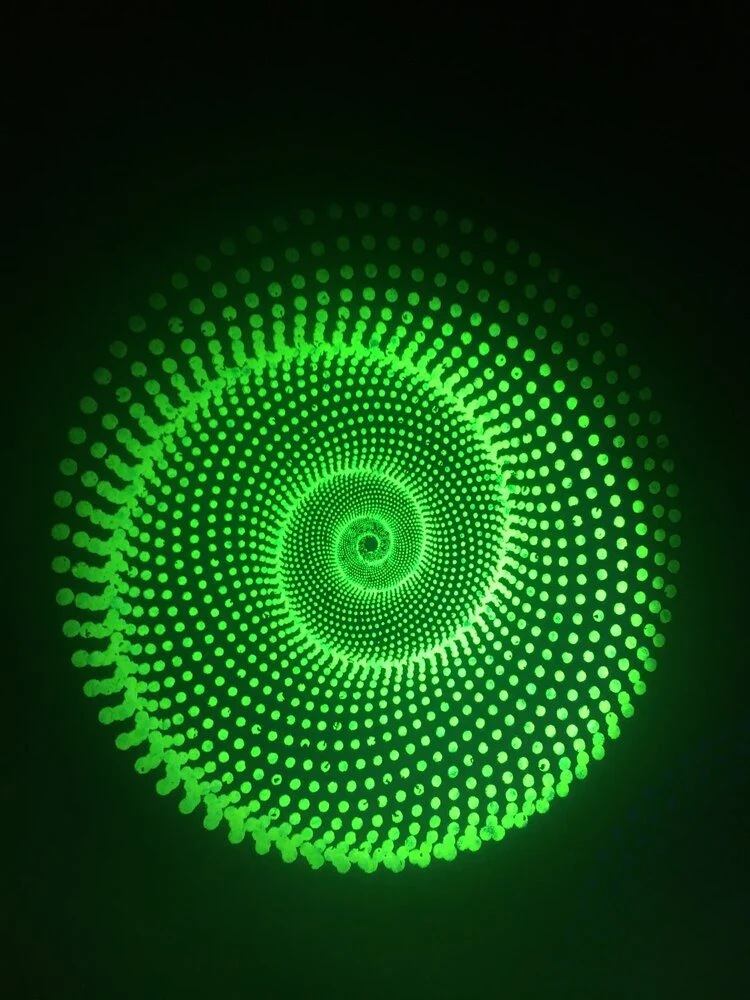 East Coasters - 8" Fractal Light Swirl Coaster Dab Mat (1 Chosen At Random) - Image 4