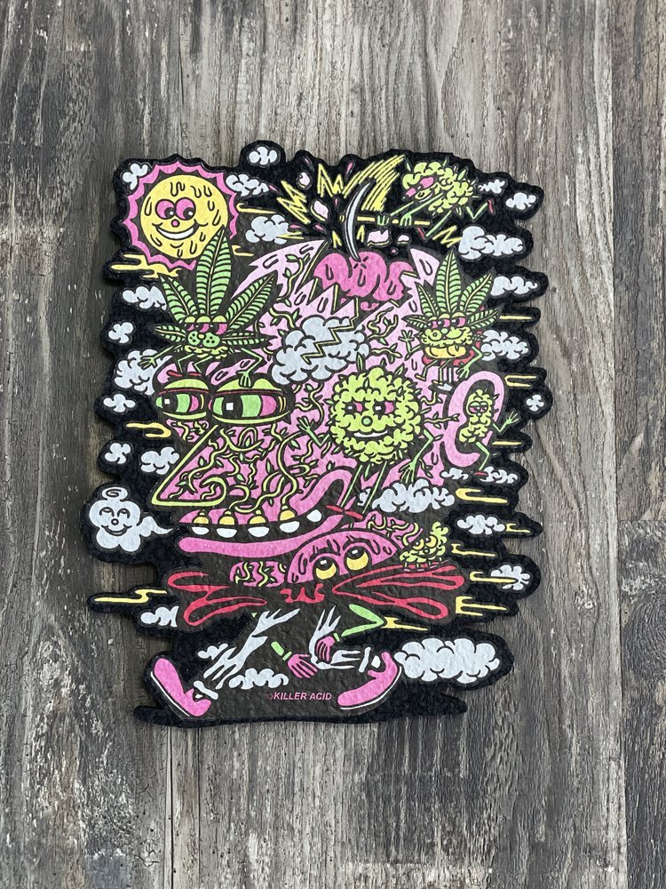 East Coasters -  KILLER ACID - TEA HEAD Coaster Dab Mat