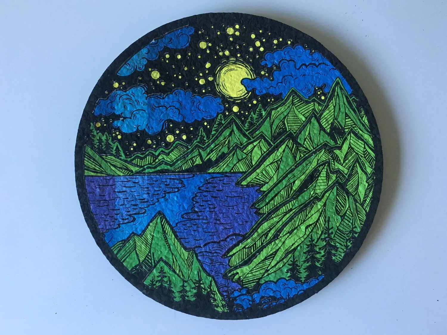 East Coasters - Mountain Scene - 8" Round