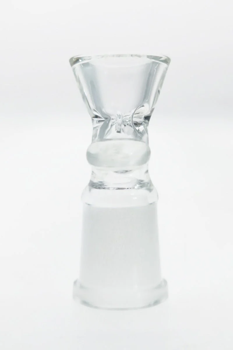 TAG - Female Bong Slide Bowl Piece with Pinched Screen Bong Slide Bowl Piece and Handle - Image 4
