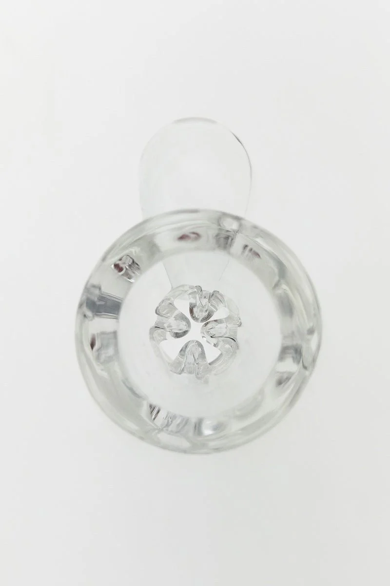 TAG - Female Bong Slide Bowl Piece with Pinched Screen Bong Slide Bowl Piece and Handle - Image 8