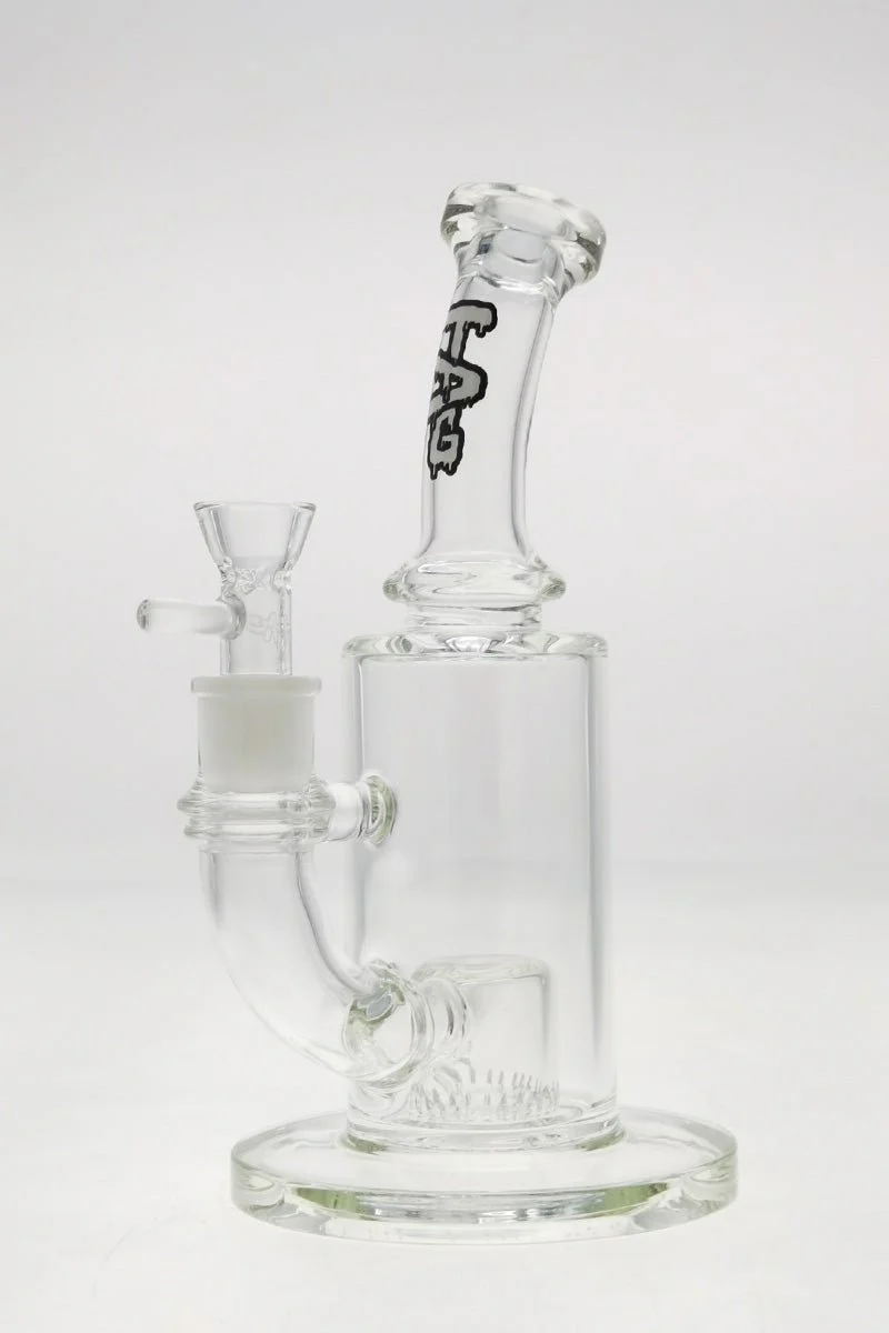 TAG - 9.5" Bent Neck Fixed Super Slit Froth Diffuser Dab Rig 65x5MM - Image 3