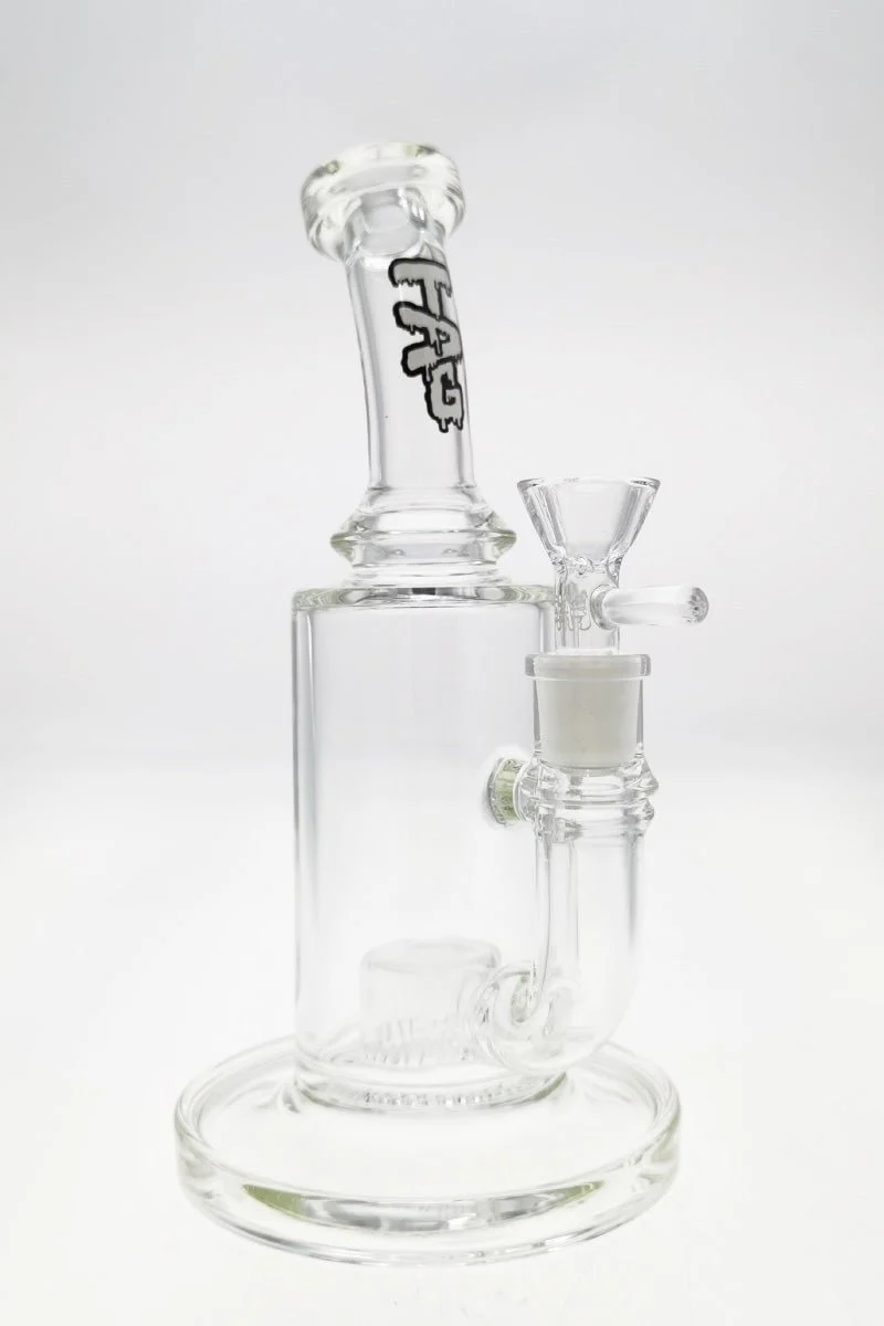 TAG - 9.5" Bent Neck Fixed Super Slit Froth Diffuser Dab Rig 65x5MM - Image 32