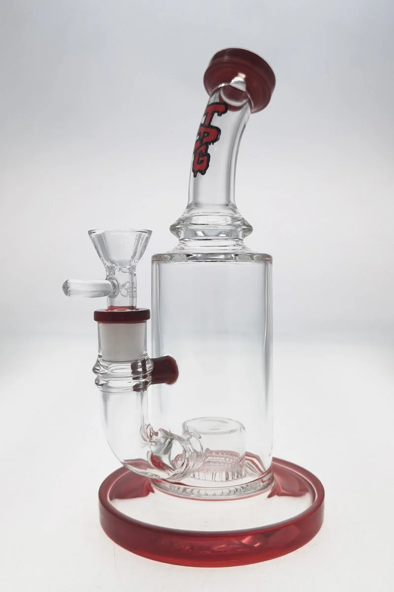 TAG - 9.5" Bent Neck Fixed Super Slit Froth Diffuser Dab Rig 65x5MM - Image 40