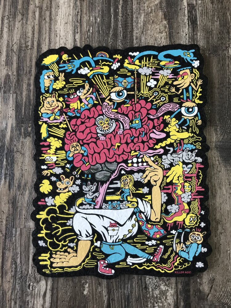Killer Acid x East Coasters - Killer Acid Flip Ya Lid - 12” Die Cut - Image 2