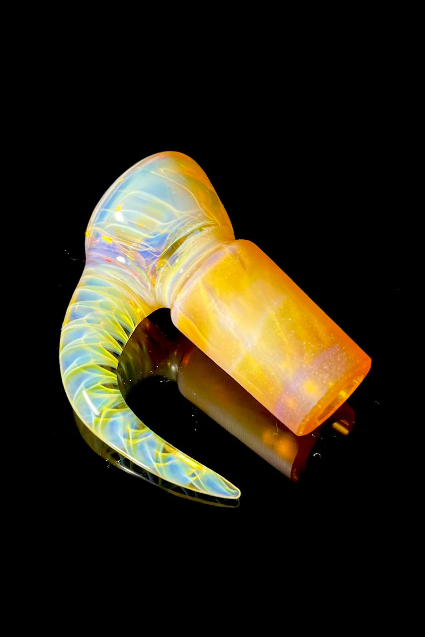 Moose Glass - 5 Hole Disc Screen Bong Slide Bowl Piece (18MM Male) (Full Color) - Image 6