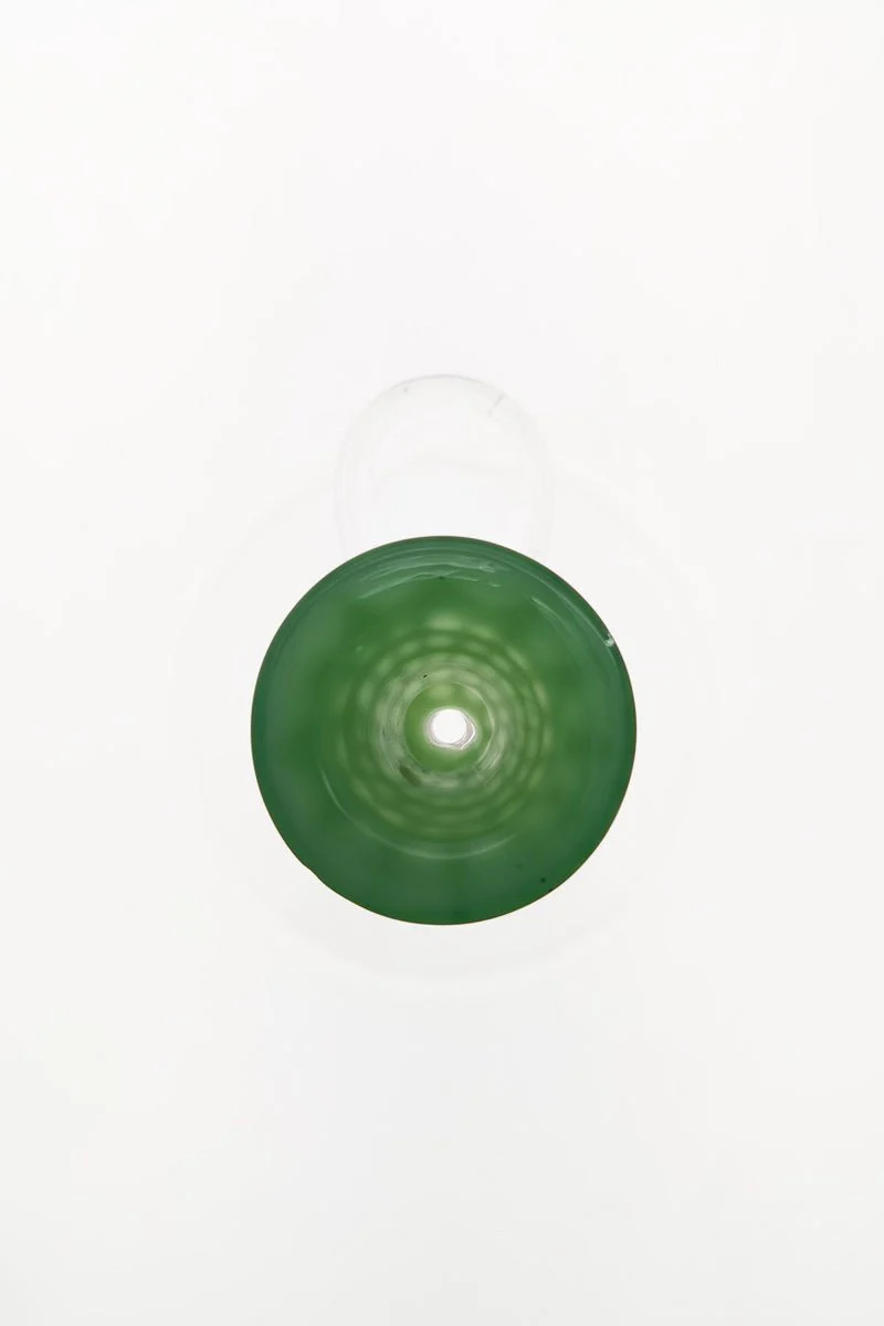 Single Hole Bong Slide Bowl Piece w/ Honeycomb Pattern Bowl & Handle - Image 10