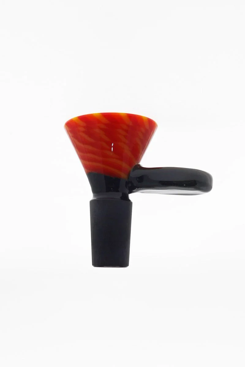 Single Hole Bong Slide Bowl Piece w/ Large Handle