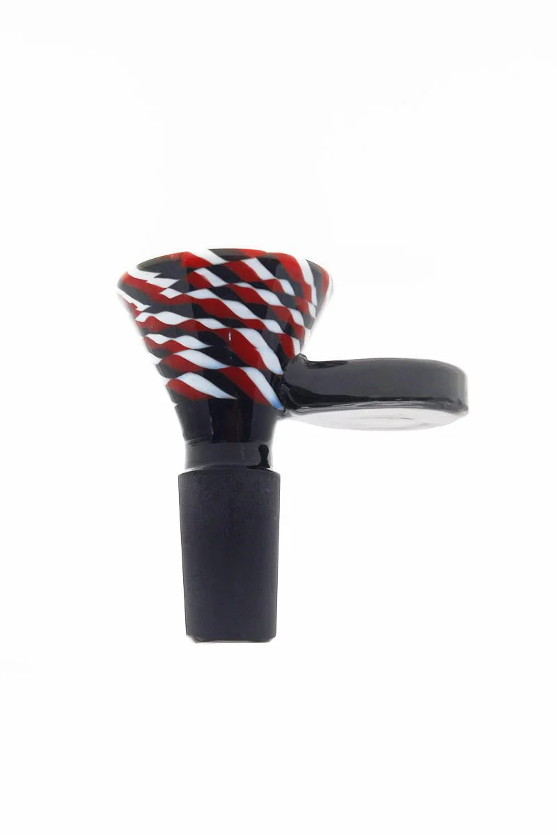 Single Hole Bong Slide Bowl Piece w/ Large Handle - Image 4