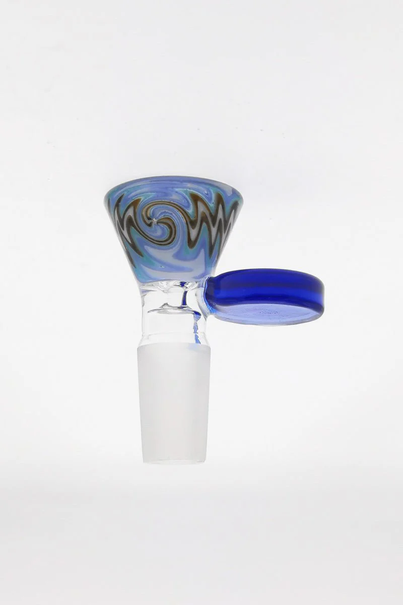 Single Hole Bong Slide Bowl Piece w/ Large Handle - Image 6
