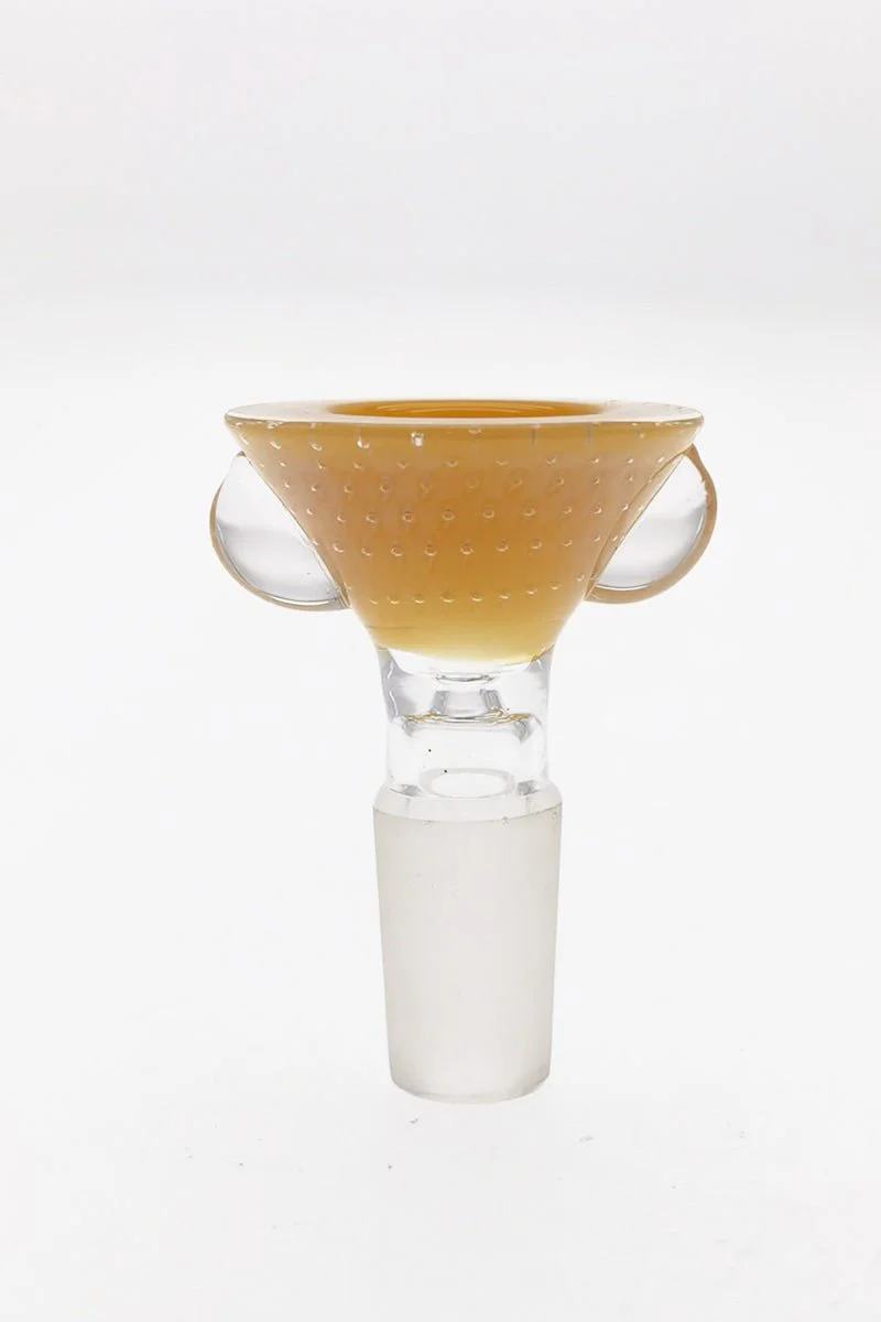 Single Hole Bong Slide Bowl Piece w/ Multi-Marble Handle - Image 10