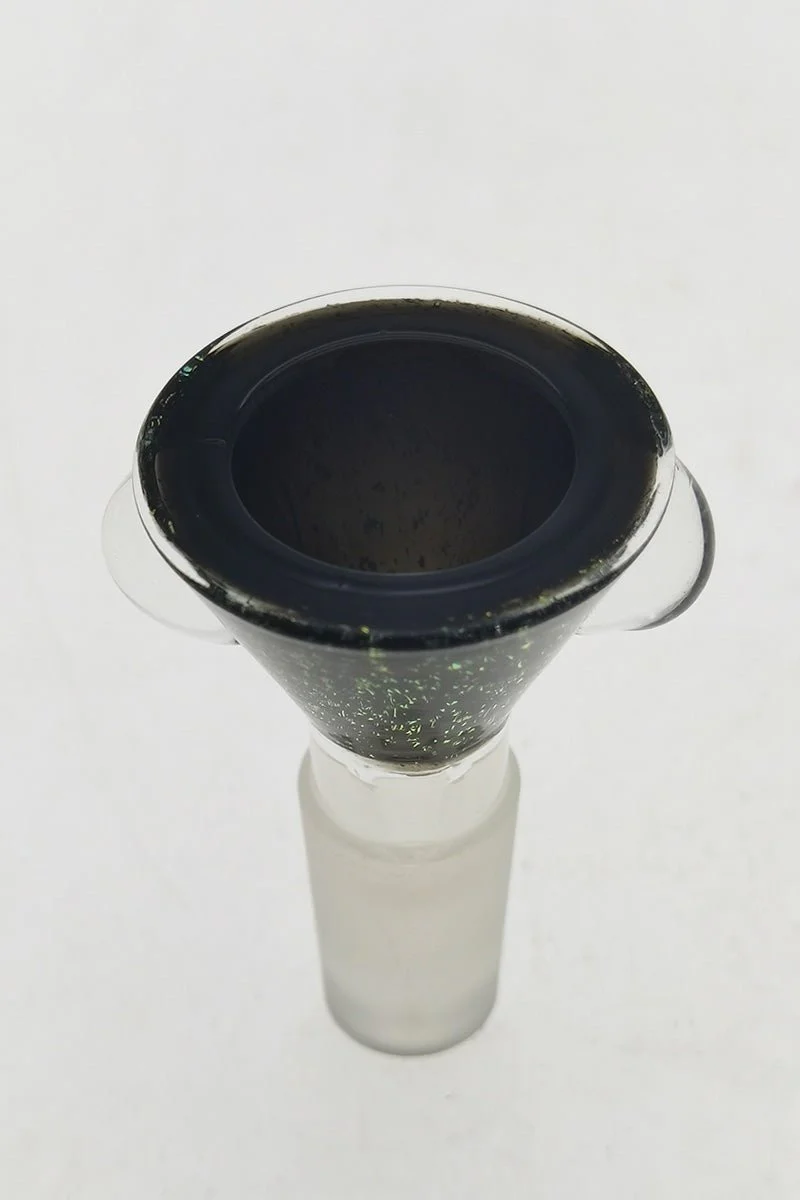 Single Hole Bong Slide Bowl Piece w/ Multi-Marble Handle - Image 19