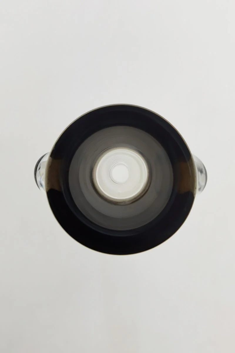Single Hole Bong Slide Bowl Piece w/ Multi-Marble Handle - Image 47