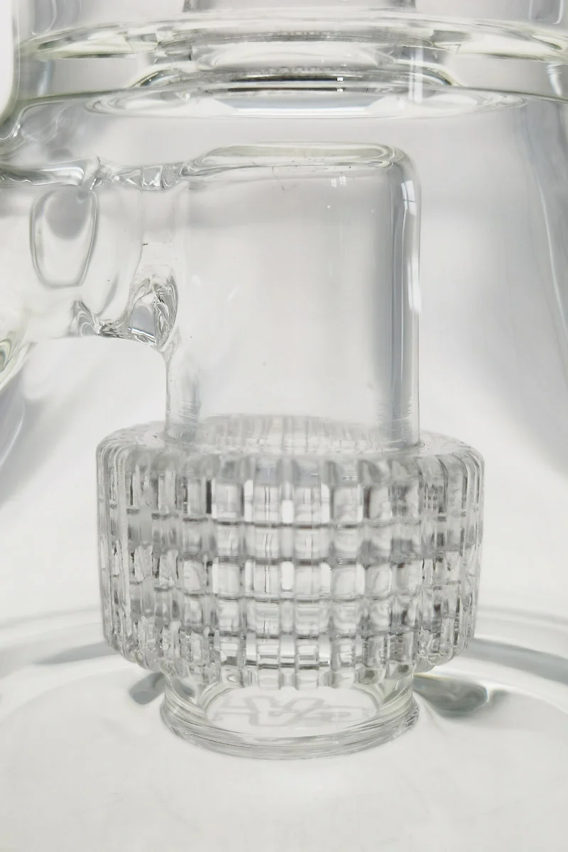 TAG - 10.5" Double Super Slit Matrix Bellow Dab Rig Bong 55x5MM (14MM Female) - Image 10