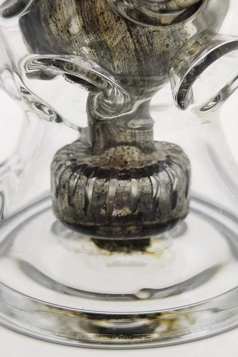 TAG - 8.5" Faberge Egg Klein Incycler (Recycler) Dab Rig w/ Super Slit Puck (14MM Female) - Image 106