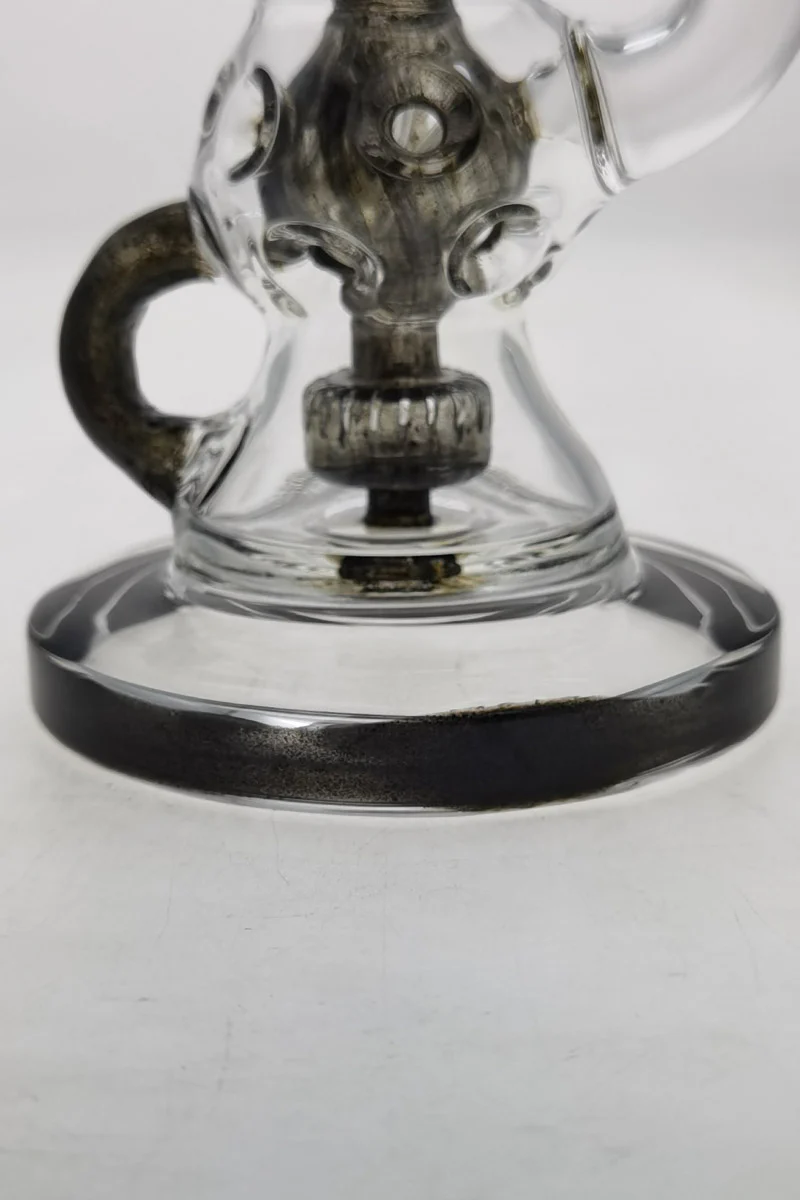 TAG - 8.5" Faberge Egg Klein Incycler (Recycler) Dab Rig w/ Super Slit Puck (14MM Female) - Image 108