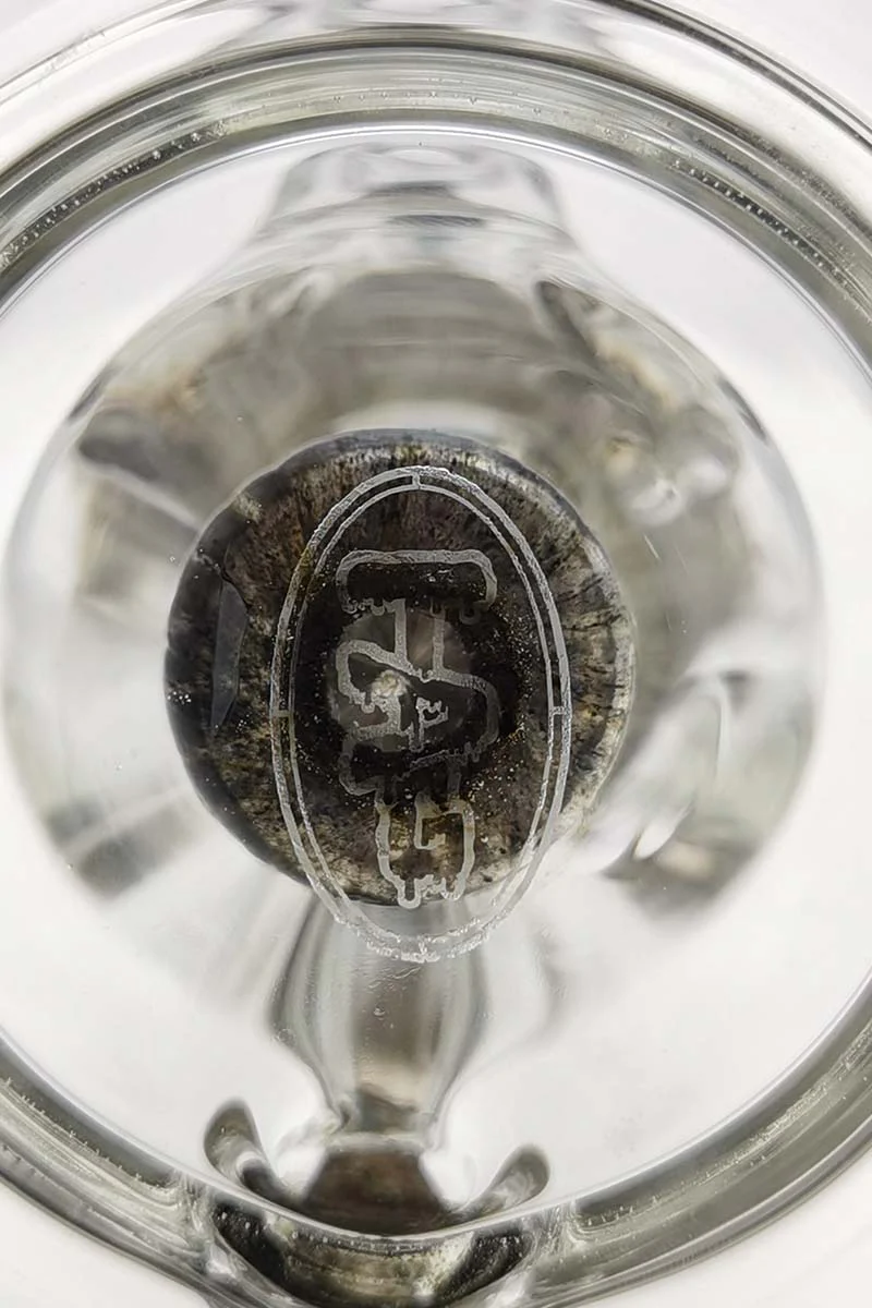 TAG - 8.5" Faberge Egg Klein Incycler (Recycler) Dab Rig w/ Super Slit Puck (14MM Female) - Image 109