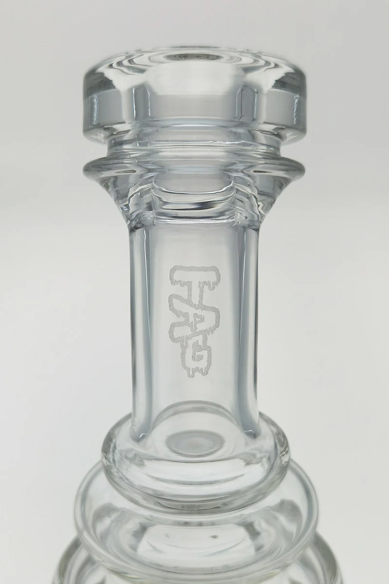 TAG - 8.5" Faberge Egg Klein Incycler (Recycler) Dab Rig w/ Super Slit Puck (14MM Female) - Image 123