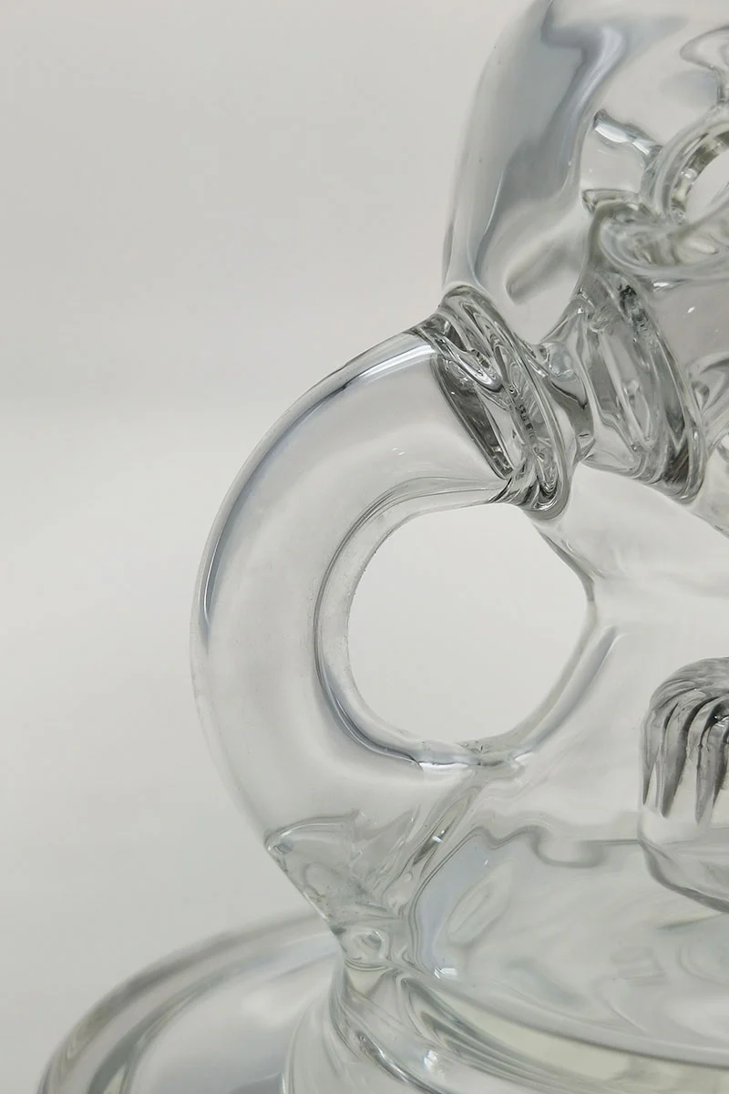 TAG - 8.5" Faberge Egg Klein Incycler (Recycler) Dab Rig w/ Super Slit Puck (14MM Female) - Image 140